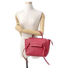 将图像加载到图库查看器中,CELINE Belt bag Red189153 Leather Size micro