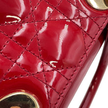 将图像加载到图库查看器中,Dior Lady Dior RedM0505OVRB Patent Leather Size Mini