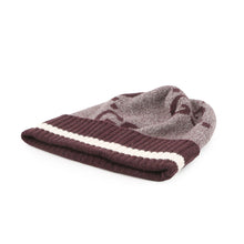 Load image into Gallery viewer, GUCCI GG logo knit hat Size M Bordeaux/White676827 Cashmere100%
