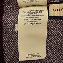 Load image into Gallery viewer, GUCCI GG logo knit hat Size M Bordeaux/White676827 Cashmere100%