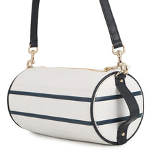 将图像加载到图库查看器中,Dior Vibe Shoulder Bag White/Navy Leather