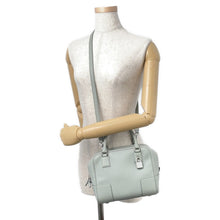 将图像加载到图库查看器中,LOEWE Amazona Square 2-way Bag Light GreenA039N10X03 Calf Leather Size 19