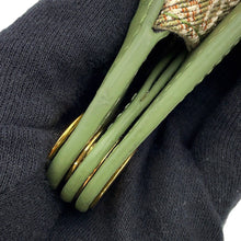 将图像加载到图库查看器中,LOEWE Anagram Luna Bag Jacquard Shoulder Bag AvocadoGreenA923PL9X01 Canvas Leather