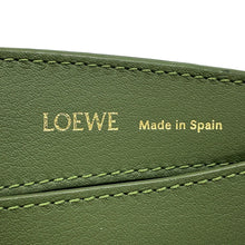 将图像加载到图库查看器中,LOEWE Anagram Luna Bag Jacquard Shoulder Bag AvocadoGreenA923PL9X01 Canvas Leather