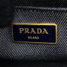 Load image into Gallery viewer, PRADA Robot Canapa 2-way Tote Bag Navy/Multicolor1BG439 Canvas