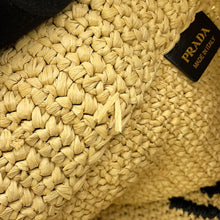 Load image into Gallery viewer, PRADA Crochet Tote Bag Beige1BG392 Raffia