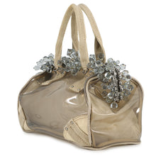 将图像加载到图库查看器中,PRADA Crystal Tote Bag Beige/Transparent Plastics Canvas