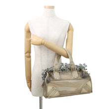 将图像加载到图库查看器中,PRADA Crystal Tote Bag Beige/Transparent Plastics Canvas