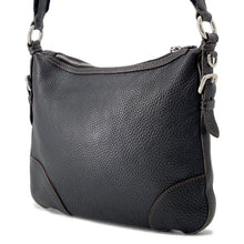 将图像加载到图库查看器中,PRADA Logo Shoulder Bag BlackBT0531 Leather