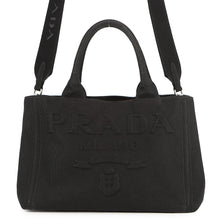 将图像加载到图库查看器中,PRADA Canapa 2way Bag Black1BG439 Canvas