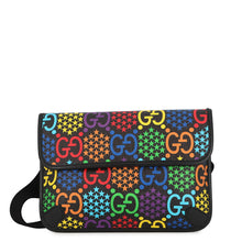 Load image into Gallery viewer, GUCCI GG Psychedelic Crossbody Bag Black/Multicolor598113 PVC