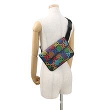 Load image into Gallery viewer, GUCCI GG Psychedelic Crossbody Bag Black/Multicolor598113 PVC