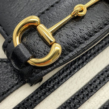 将图像加载到图库查看器中,GUCCI Adidas collaboration Horsebit Shoulder Bag White/Black659574 Leather