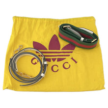将图像加载到图库查看器中,GUCCI Adidas collaboration Horsebit Shoulder Bag White/Black659574 Leather