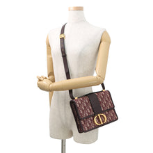 Load image into Gallery viewer, Dior Oblique Montaigne Shoulder Bag BordeauxM9203UTZQ Canvas Leather