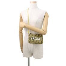 将图像加载到图库查看器中,FENDI Fragment Hiroshi Fujiwara Collaboration Baguette Slim Clutch Yellow/Brown8BS073 Canvas