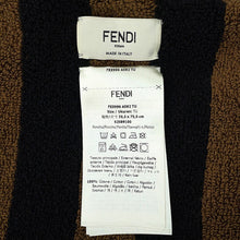 将图像加载到图库查看器中,FENDI Pecan Stripe Poncho Brown/BlackFXX996 Cotton100%
