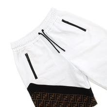 将图像加载到图库查看器中,FENDI FF Switch Knitted Fabric Shorts Size XS White/BrownFAB656 Cotton 86% Polyester 14%
