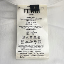 Load image into Gallery viewer, FENDI FF switching hoodie Size S White/BrownFAF681 Cotton 86% Polyester 14%