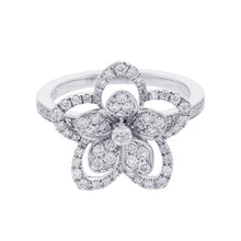 将图像加载到图库查看器中,GRAFF Wildflower Diamond Ring Size Approximately No. 9RGR846 18K White Gold