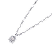 将图像加载到图库查看器中,TIFFANY&Co. Solitaire Diamond Pendant Pt950