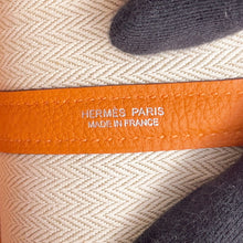 将图像加载到图库查看器中,HERMES Neo Garden Orange minyan Negonda Leather Size 23