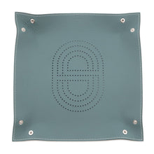 Load image into Gallery viewer, HERMES Vid Poche "Mise et Relance" H Evelyn Verso Vert Fonce/Blue Lin Taurillon Clemence