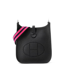 Load image into Gallery viewer, HERMES Evelyne Amazon Long Caban/Rose Shocking/Blue Indigo Taurillon Clemence Size TPM