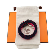 Load image into Gallery viewer, HERMES Evelyne Amazon Long Caban/Rose Shocking/Blue Indigo Taurillon Clemence Size TPM