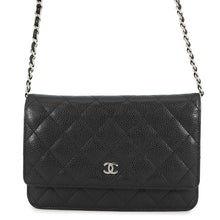 Load image into Gallery viewer, CHANEL Matelasse Chain wallet BlackAP0250 Caviar Leather