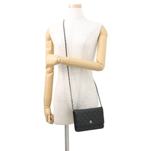 Load image into Gallery viewer, CHANEL Matelasse Chain wallet BlackAP0250 Caviar Leather
