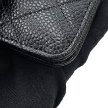 Load image into Gallery viewer, CHANEL Matelasse Chain wallet BlackAP0250 Caviar Leather