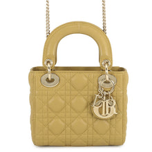 Load image into Gallery viewer, Dior Lady Dior 2Way Handbag OliveM0505ONGE Lambskin Size Mini