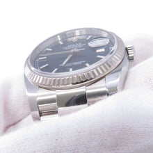 Load image into Gallery viewer, ROLEX Datejust W36mm Stainless Steel K18WG Blue Dial116234