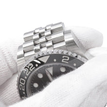 将图像加载到图库查看器中,ROLEX GMT MasterII W40mm Stainless Steel Black Dial126710BLNR