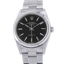 将图像加载到图库查看器中,ROLEX Air-King W34mm Stainless Steel Black Dial14000M