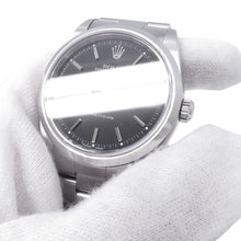 将图像加载到图库查看器中,ROLEX Air-King W34mm Stainless Steel Black Dial14000M