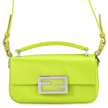 Load image into Gallery viewer, FENDI Baguette Phone Pouch Light Green/Brown7AS142 Satin