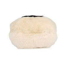 Load image into Gallery viewer, CHANEL Fur Arm Warmer Chain Shoulder Bag White/BlackA17714 Lapin 100%