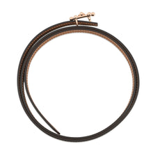 Load image into Gallery viewer, HERMES Gallopin Buckle Sur Mer Belt Black/Gold/Multicolor Swift Leather Epsom Size 90