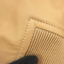 将图像加载到图库查看器中,HERMES Leather Jacket Size 36 Beige Leather Cotton