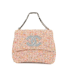 Load image into Gallery viewer, CHANEL CC Logo Chain Handbag Pink Tweed