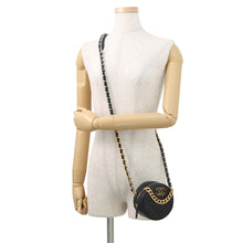 将图像加载到图库查看器中,CHANEL Round ChainShoulder Bag BlackAP0945 Lambskin