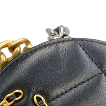 将图像加载到图库查看器中,CHANEL Round ChainShoulder Bag BlackAP0945 Lambskin