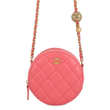 Load image into Gallery viewer, CHANEL Round Cocoball ChainShoulder Bag Pink Lambskin