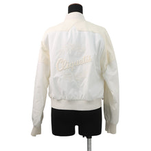 Load image into Gallery viewer, HERMES Cliquetis Bomber Jacket Size 38 Ivory Cotton100% Leather Nylon