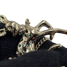 Load image into Gallery viewer, CHANEL Bambi motif long necklace Gold Metal Faux Pearl Rhinestone