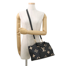 Load image into Gallery viewer, LOUIS VUITTON Petit Palais Noir/BeigeM58913 Bicolor Monogram Empreinte Leather Size PM
