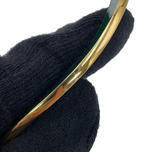 Load image into Gallery viewer, Bottega Veneta Curved Cuff Bracelet Size L Green/Lime741013 Ag925 Enamel