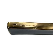 Load image into Gallery viewer, Bottega Veneta Curved Cuff Bracelet Size L Green/Lime741013 Ag925 Enamel